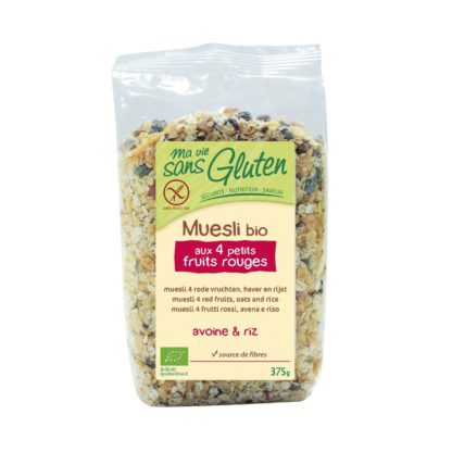 Ma vie sans Gluten Muesli aux 4 fruits rouges, sans gluten bio