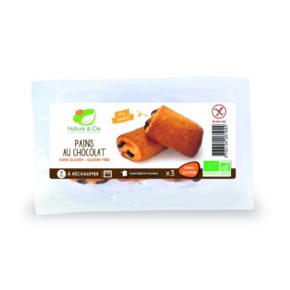 Nature et Cie Pains au chocolat 3 pcs sans gluten bio