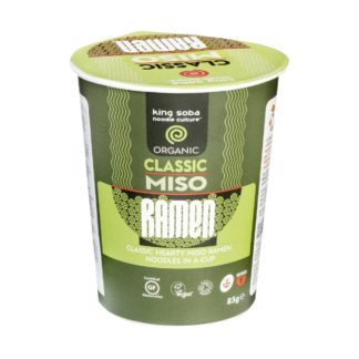 King Soba Coupe Ramen miso classique, UE bio 6x85gr