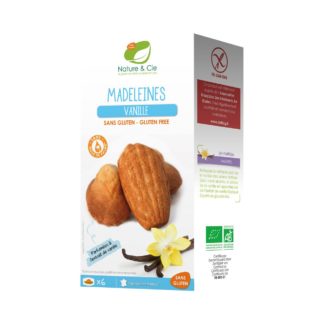 Nature et Cie Madeleines à la vanille sans gluten, UE bio
