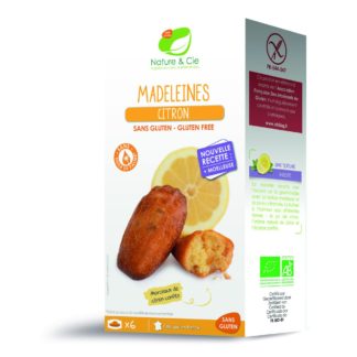 Nature et Cie Madeleines au citron sans gluten, UE bio Produit disponible Ajouter à la liste d'envies