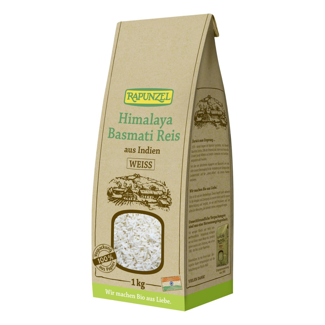 Rapunzel Himalaya Riz Basmati, blanc