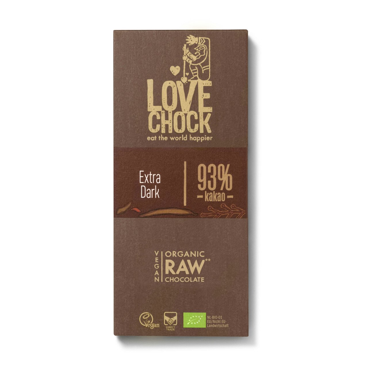 lovechock Chocolat cru pur 93%