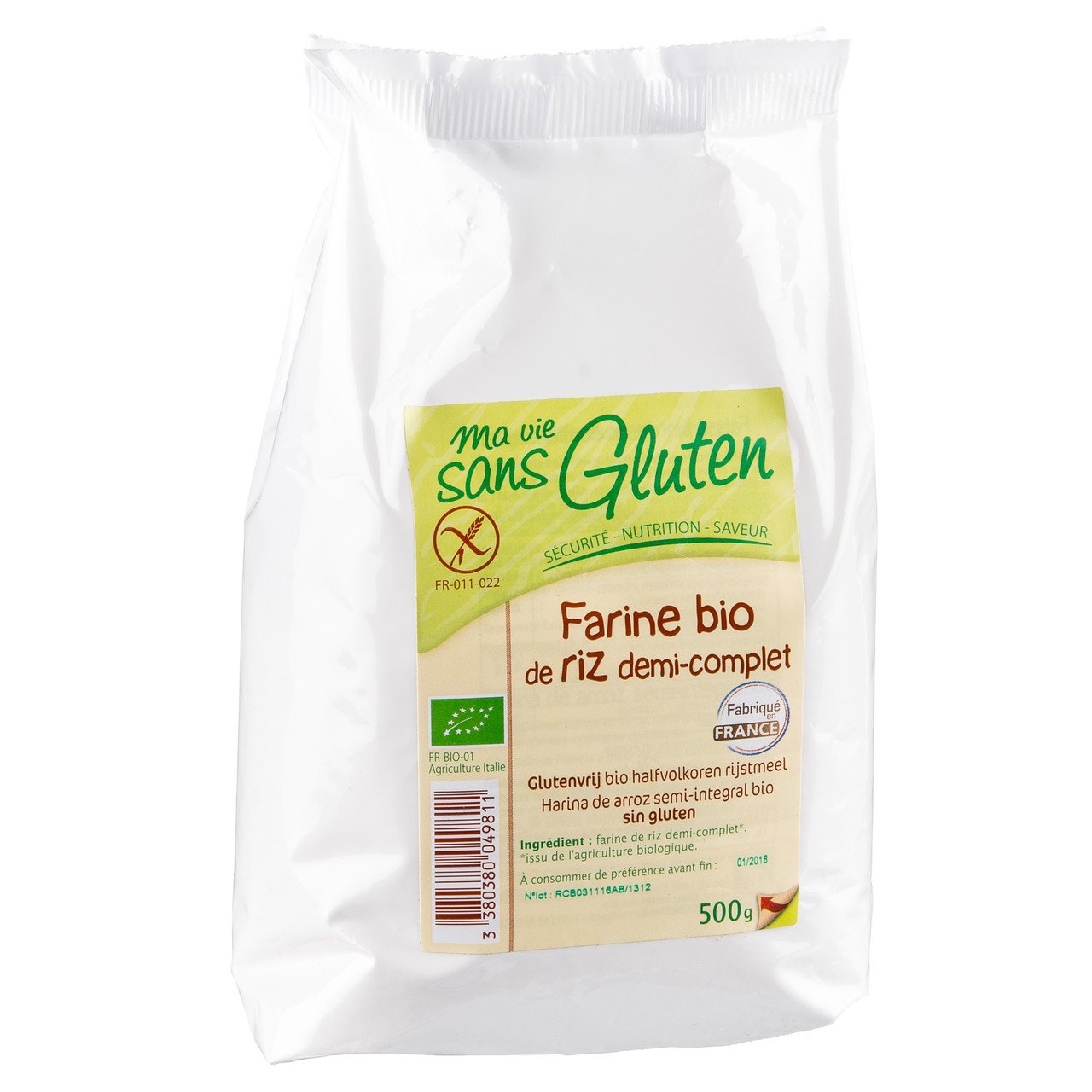 Ma vie sans Gluten Farine de riz demi-complète sans gluten