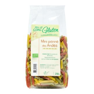 Ma vie sans Gluten Mini Penne des Andes tricolores, sans gluten