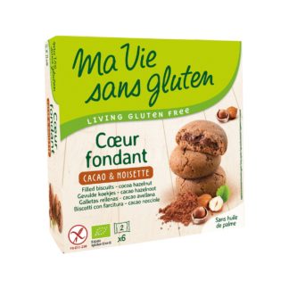 Ma vie sans Gluten Coeur fondants cacao/noisette, sans gluten