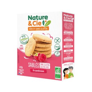 Nature et Cie Sablés framboise sans gluten