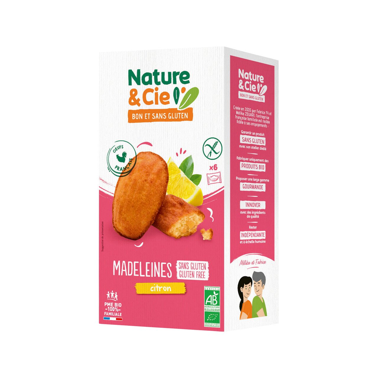 Nature et Cie Madeleines au citron sans gluten