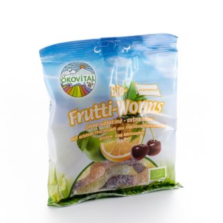 Ökovital Frutti Worms-Gomme fruitée sans gélatine