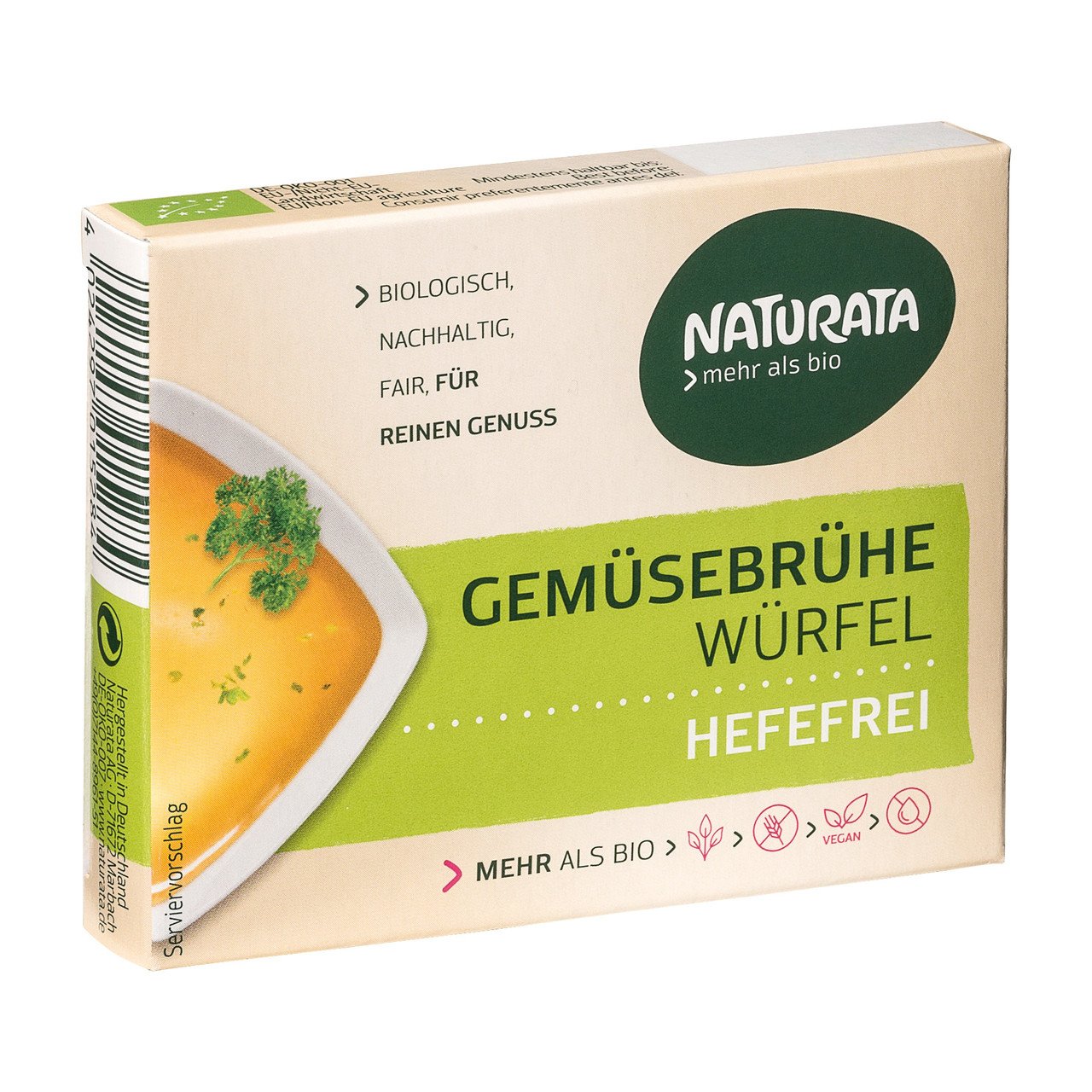 Naturata Cubes de soupe avec légumes sans levure