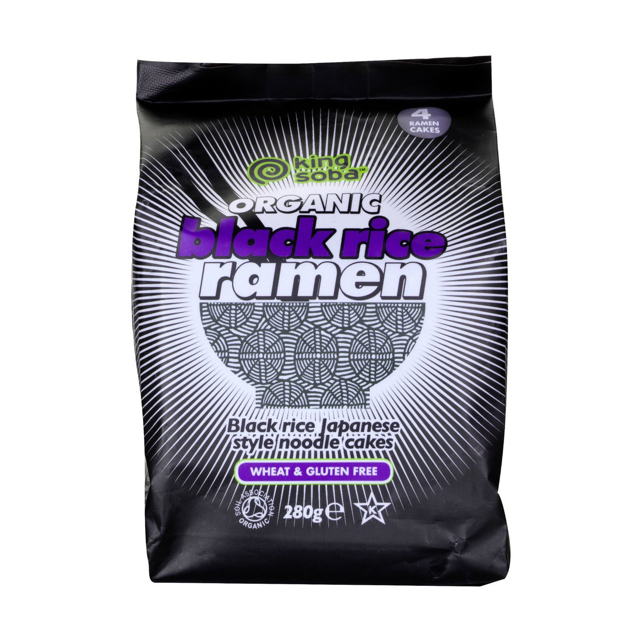 King Soba Nouilles ramen au riz noir