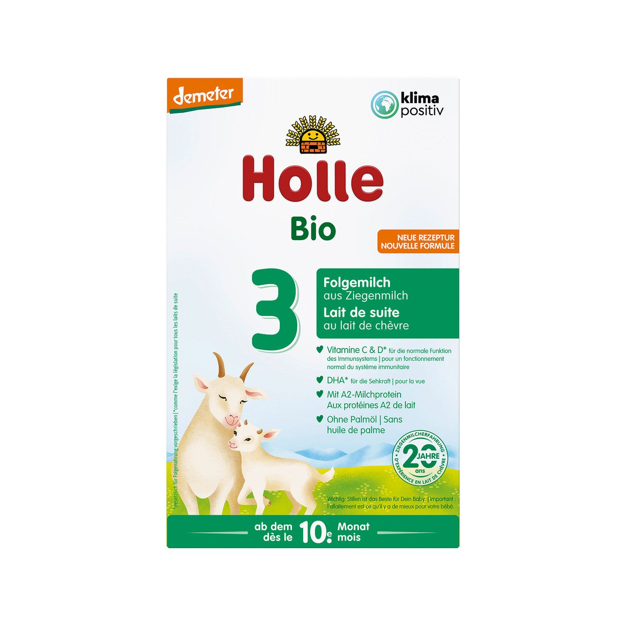 Holle Babyfood Lait de suite 3 au lait de chèvre