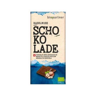 Bio Partner Chocolat au lait et noisettes
