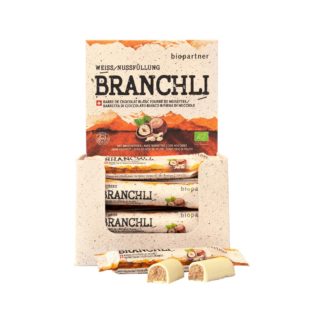 Bio Partner Branchli blanc fourré noisette