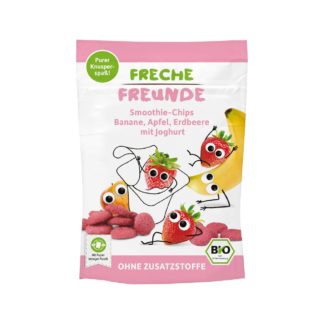 Freche Freunde Chips - smoothie banane, pomme & fraise au yaourt