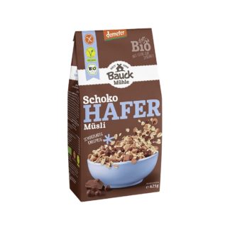 Bauck Mühle Muesli d'avoine au chocolat, sans gluten