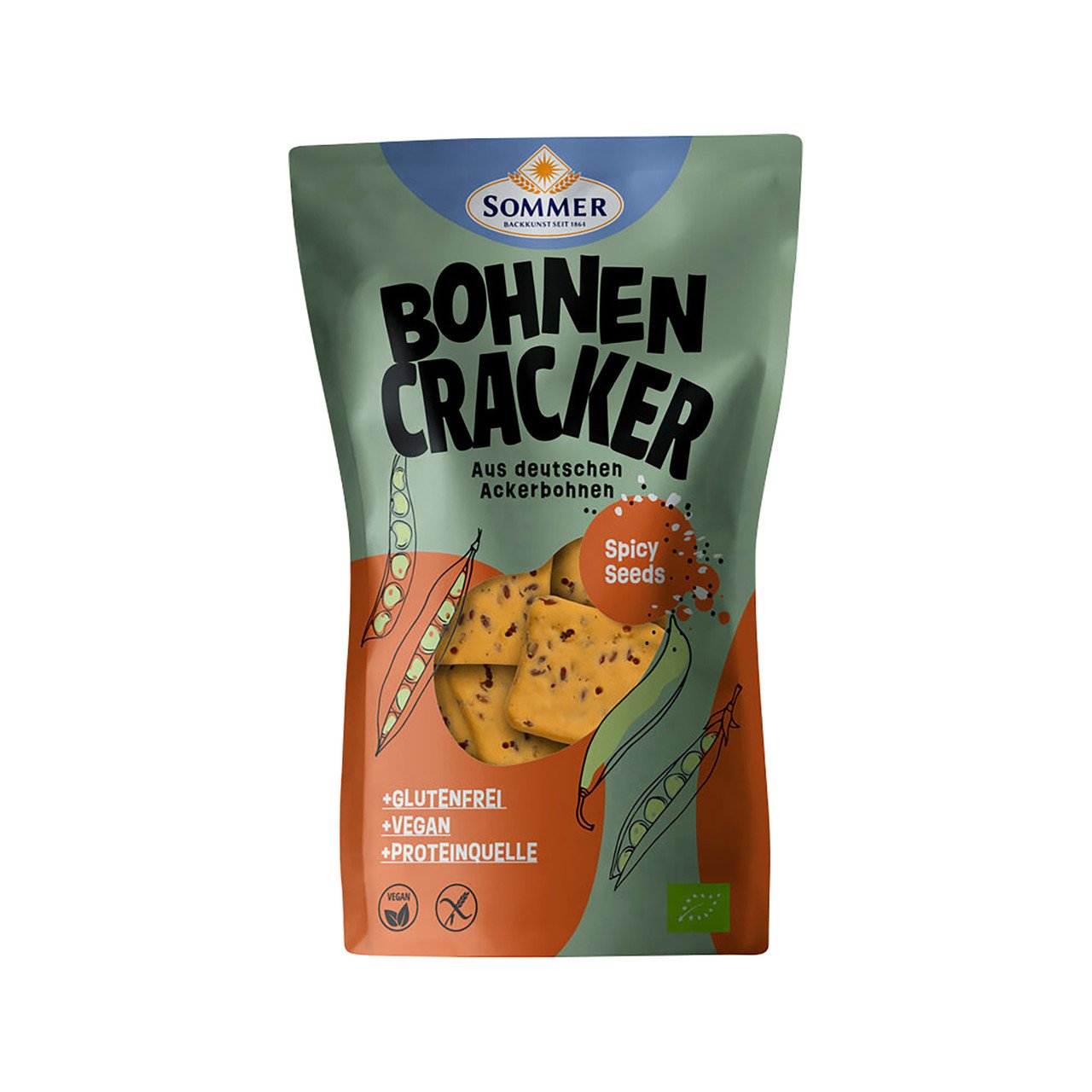 Sommer Cracker de haricots Spicy Seeds, sans gluten