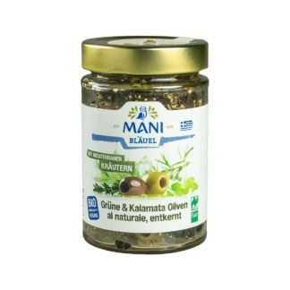 Mani Olives vertes & Kalamata al naturale