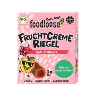 Foodloose Barre crème de fruit Pomme-Fraise