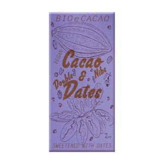 BioeCacao Chocolat aux dattes Double Dates Nibs 51%