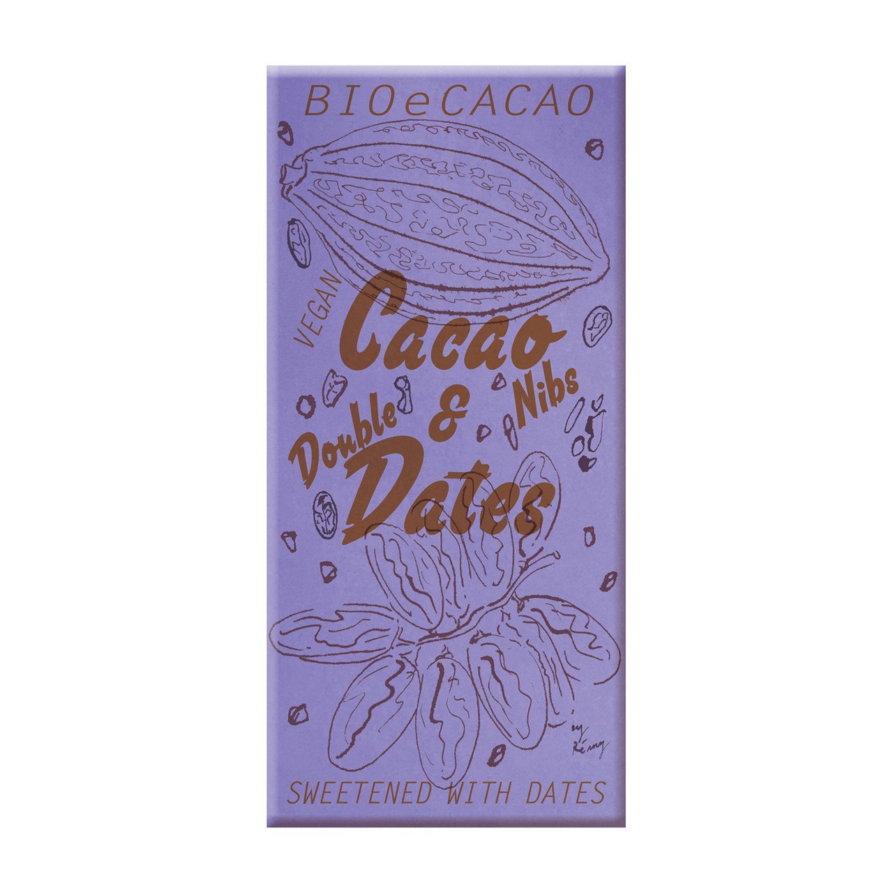 BioeCacao Chocolat aux dattes Double Dates Nibs 51%