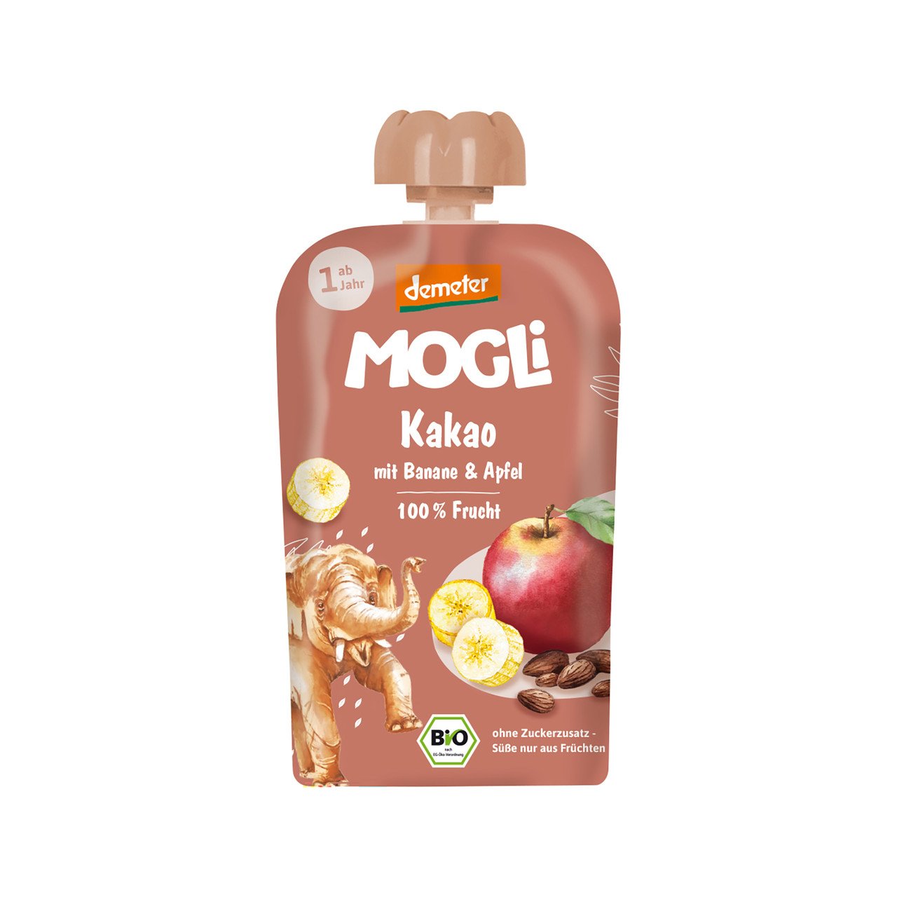 Mogli Compote Cacao à la banane et à la pomme