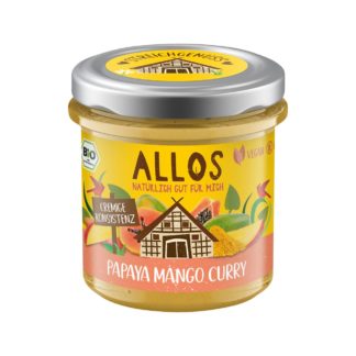 Allos Plaisir à tartiner Papaye Mangue Curry