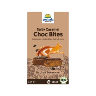 Govinda Choc Bites aux dattes, Salty Caramel