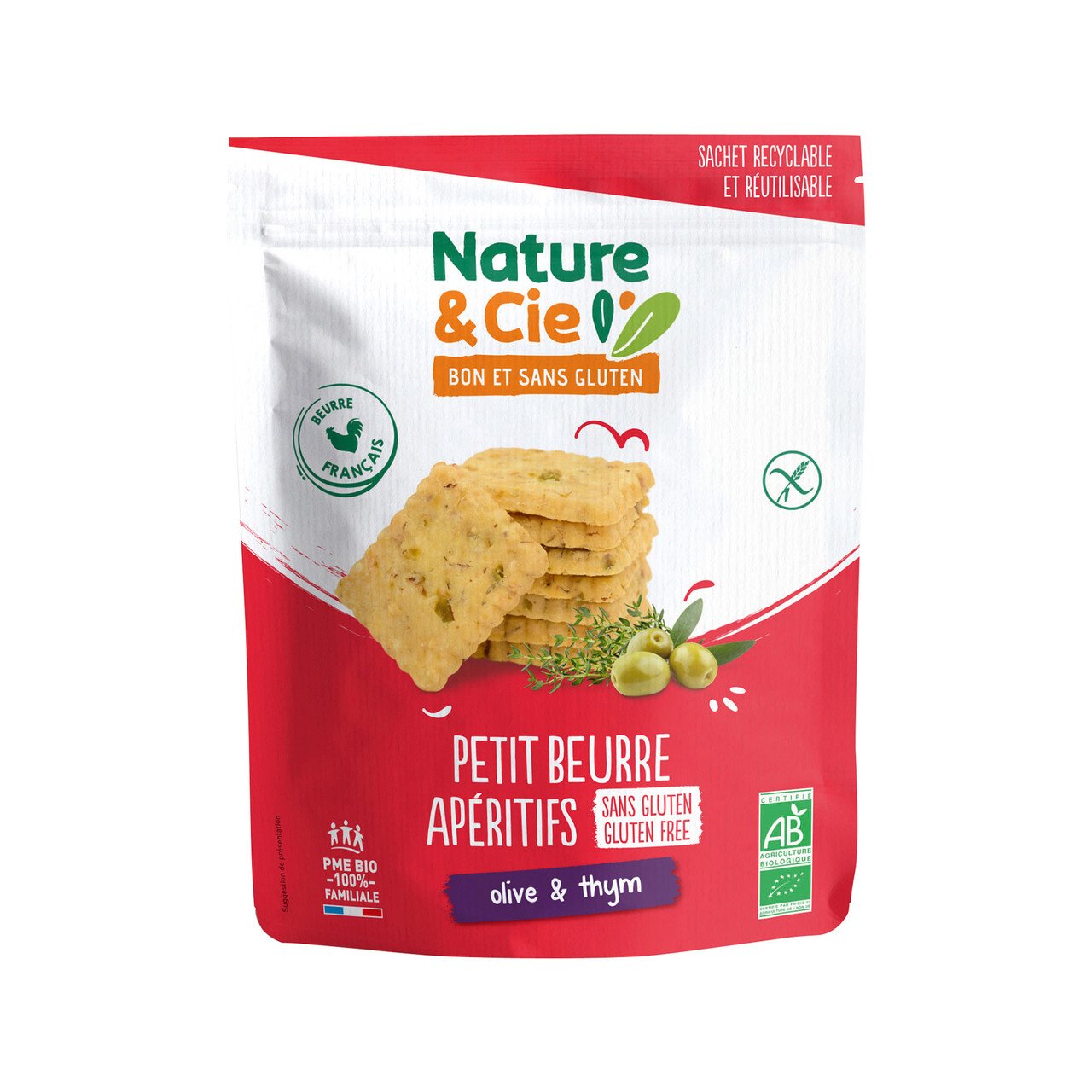 Nature et Cie Petit beurre apéritif Olive-Thym
