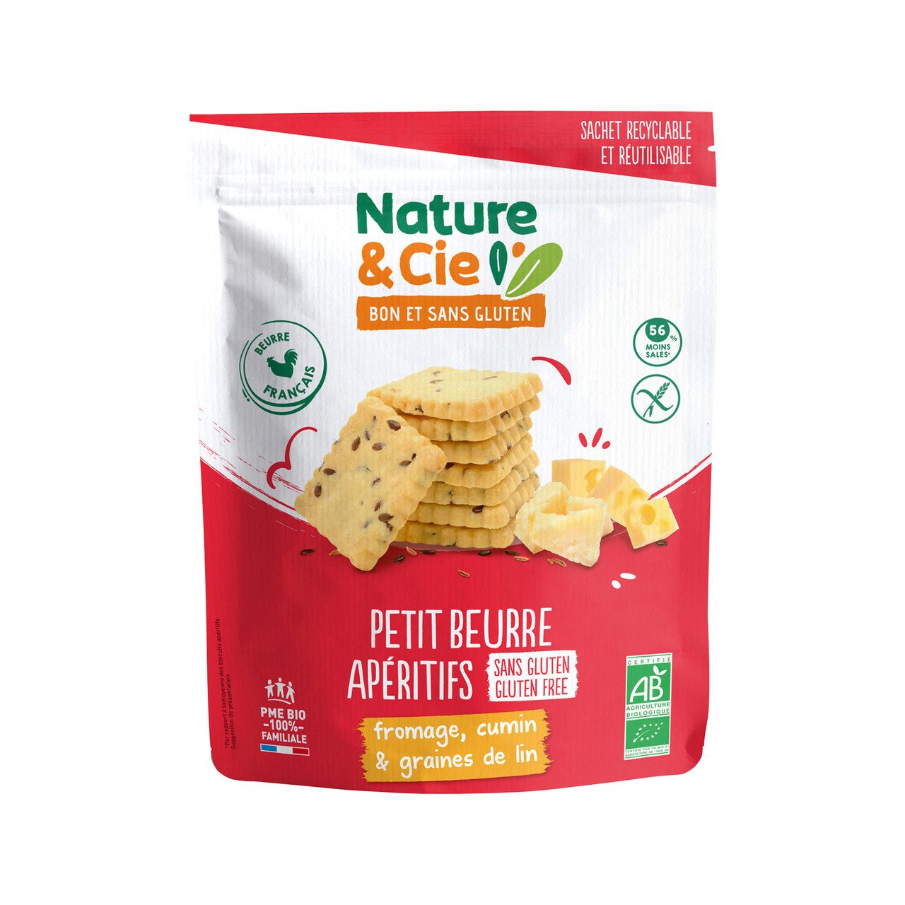Nature et Cie Petit beurre apéritif Fromage-Cumin