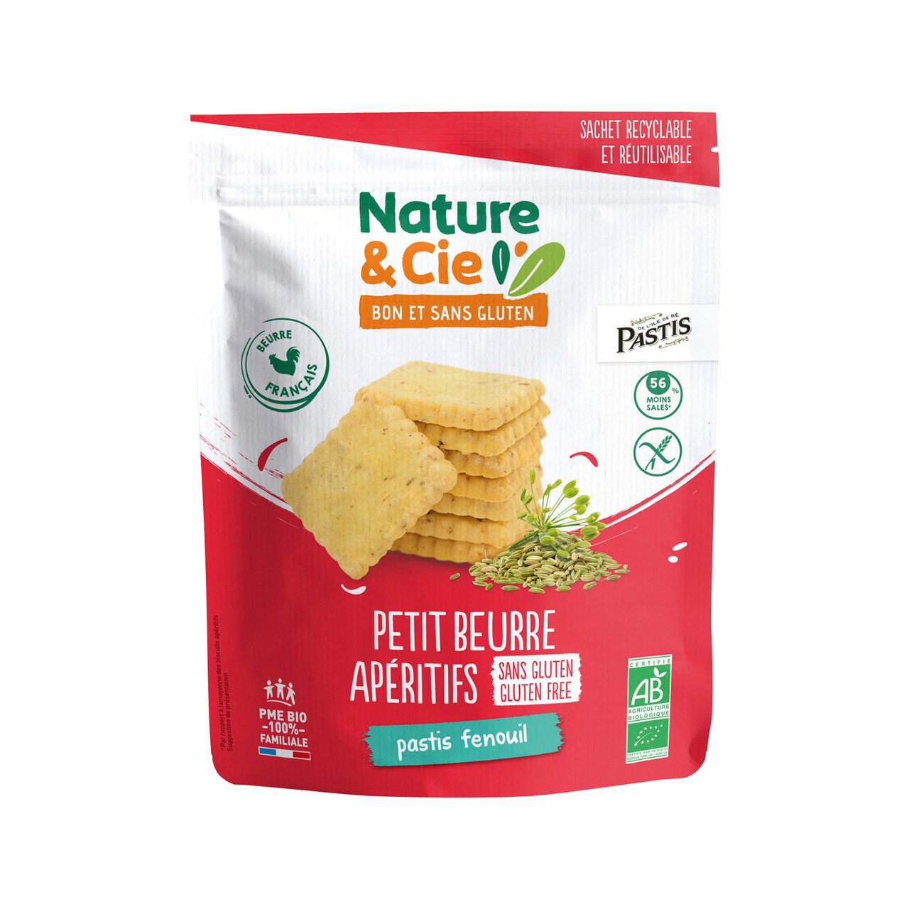 Nature et Cie Petit beurre apéritif Pastis-Fenouil