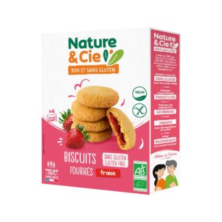 Nature et Cie Biscuits fourrés fraise