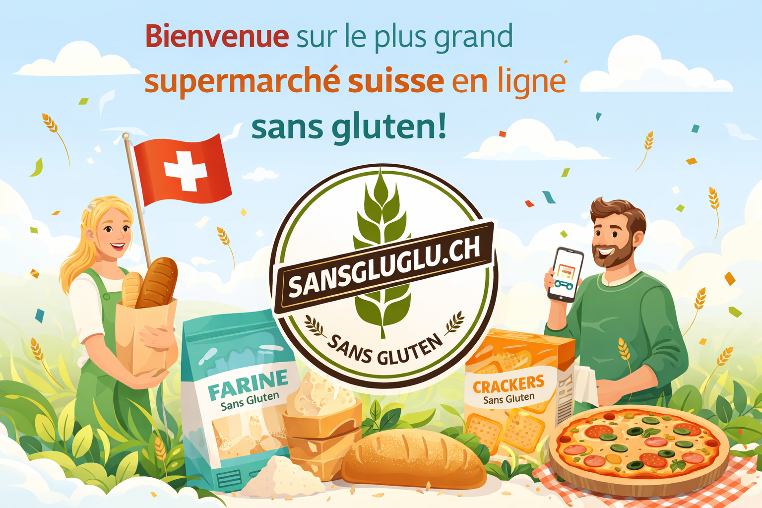 SansGluglu.ch le plus grand supermarché sans gluten de Suisse!